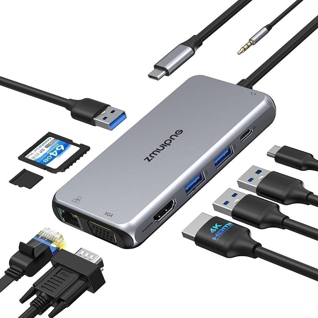 ZUN New USB C HUB For iPad Pro Type C Adapter Dongle With 4K HDMI USB- –  ZUN Savings United States