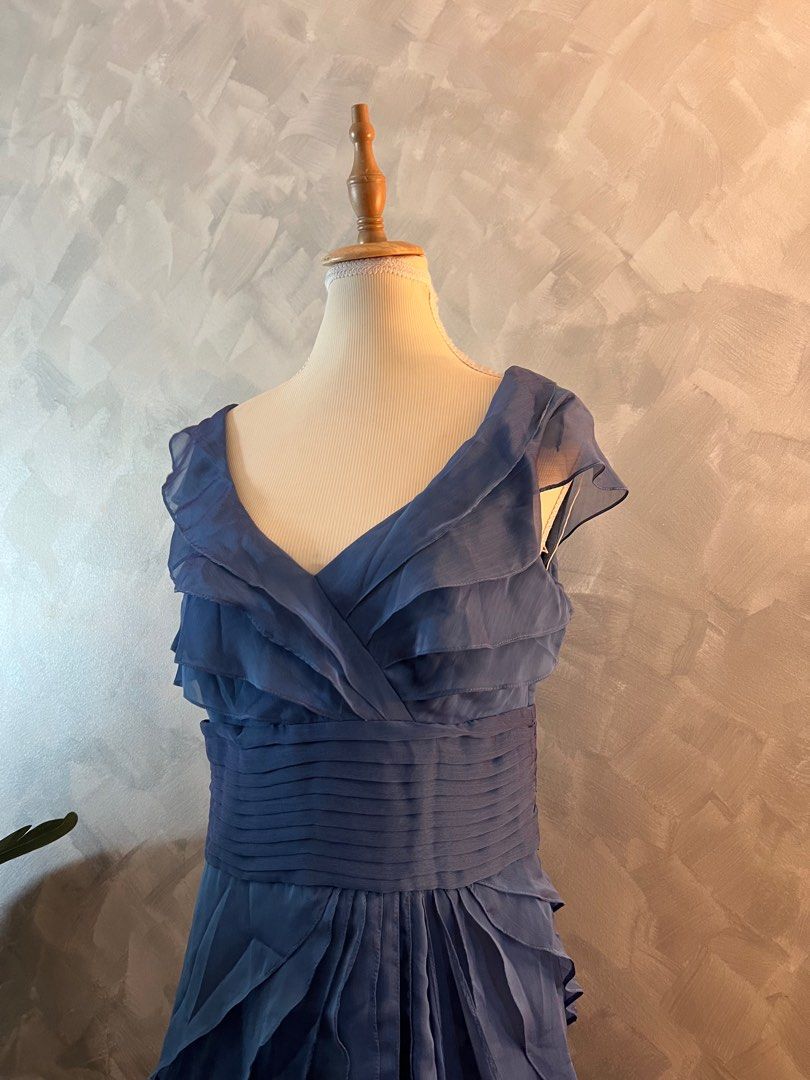 Adrianna papell tiered chiffon dress discount
