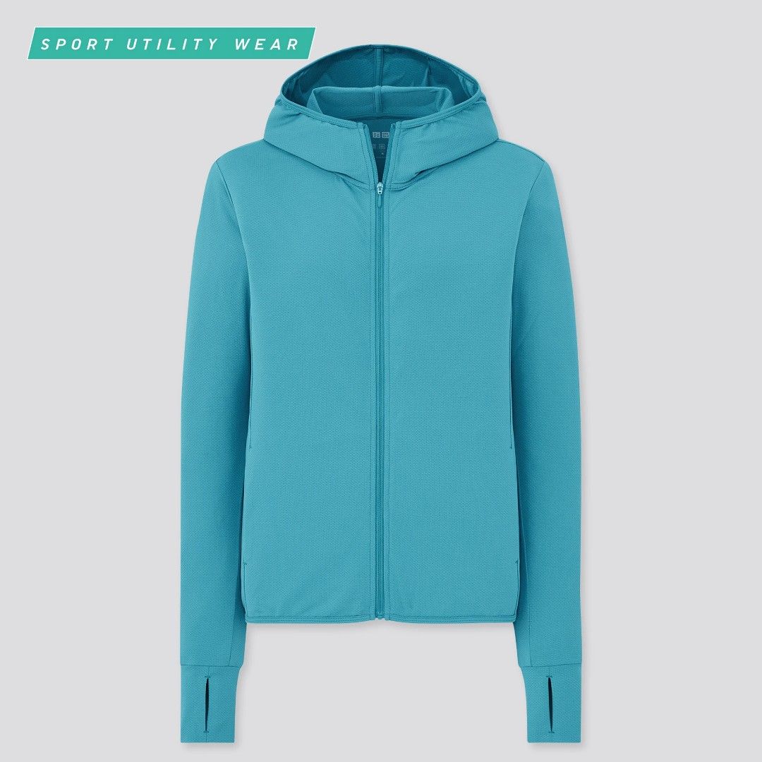AIRism Mesh UV Protection Full-Zip Hoodie, Women's Fashion, Activewear on  Carousell
