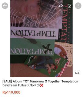 Album TXT TNC Temptation Daydream Fullset (No PC)❌️