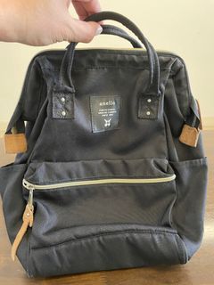 Japan Anello Backpack Unisex Regular Size SAX Rucksack Canvas School Bag :  : Fashion