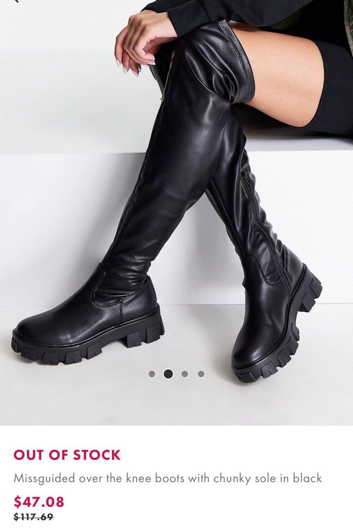 ASOS Missguided Over Knee Boots Women s Fashion Footwear Boots