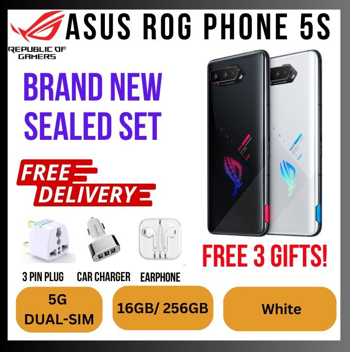 Asus Rog Phone 5s Rog 5s Gaming Phone 16/256GB Global Rom Google
