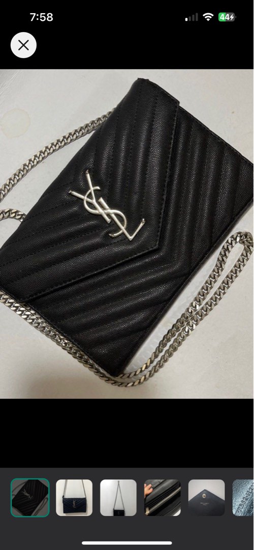 Authentic YSL WOC Monogram Chain Wallet, Luxury, Bags & Wallets on Carousell