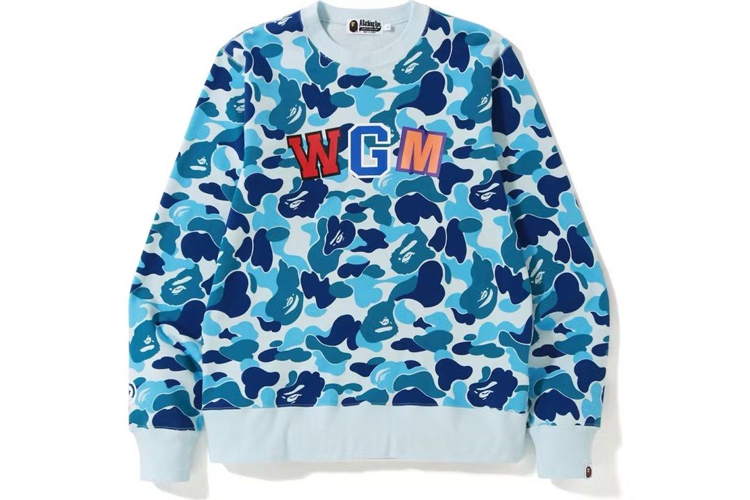 Blue 2025 bape crewneck