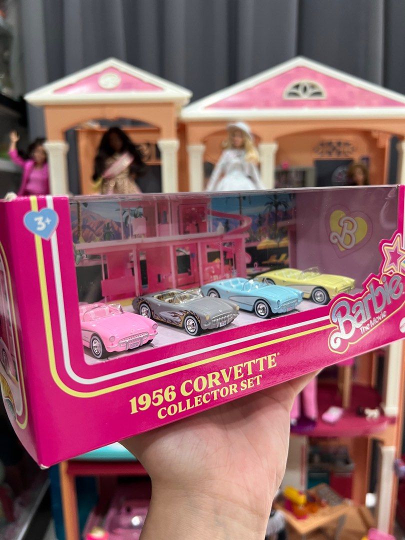 Barbie The Movie Hot Wheels 1956 Corvette Collector Set, Hobbies & Toys