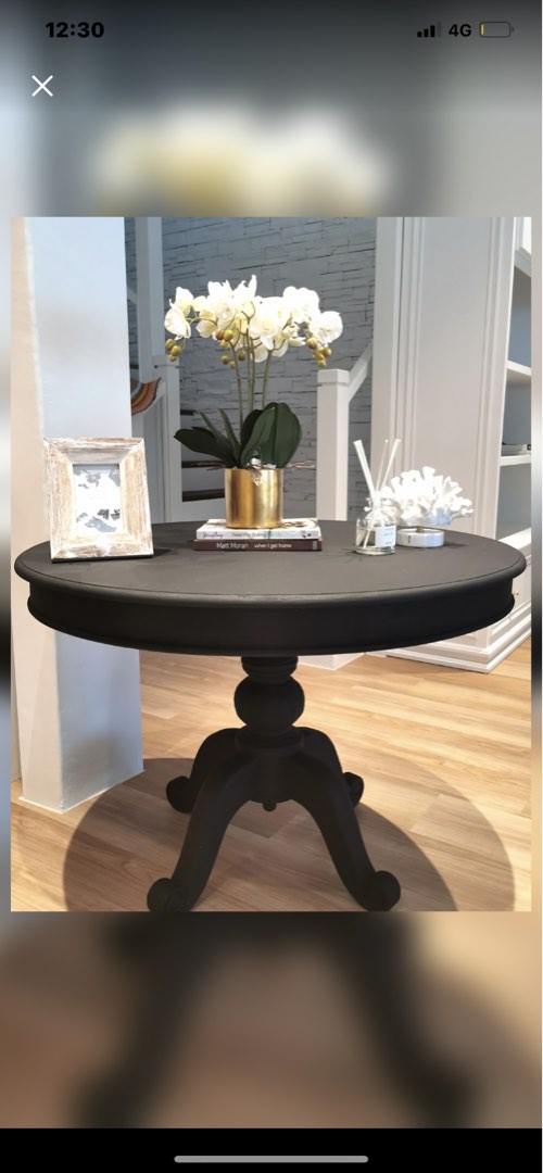 Beautiful black solid wood table, Furniture & Home Living, Furniture