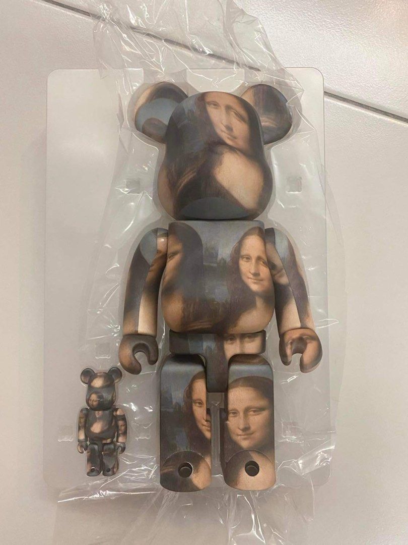 BE@RBRICK LEONARD DE VINCI Mona Lisa 100％ & 400％, Hobbies & Toys