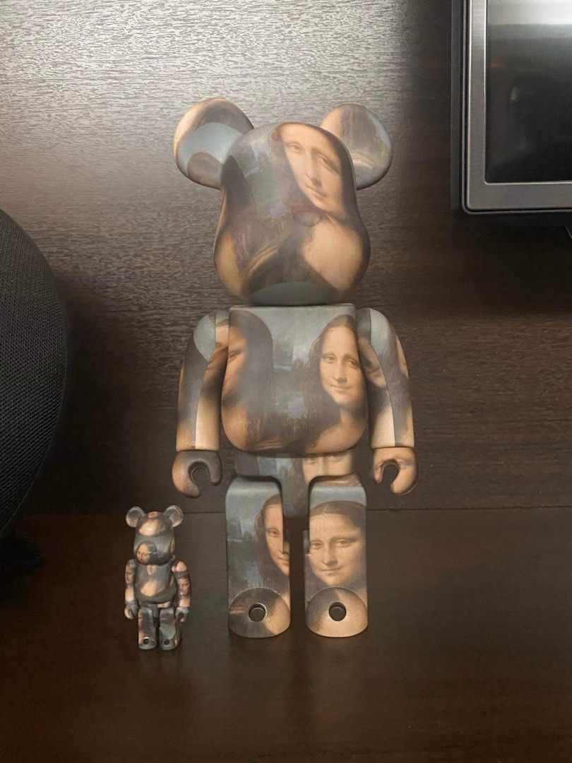 BE@RBRICK LEONARD DE VINCI Mona Lisa 100％ & 400％, Hobbies & Toys