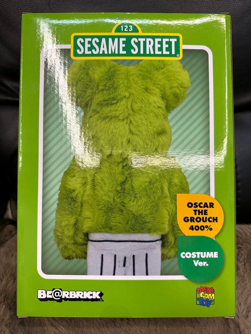 Be@rbrick Oscar The Grouch Costume Ver. 400%, 興趣及遊戲, 玩具