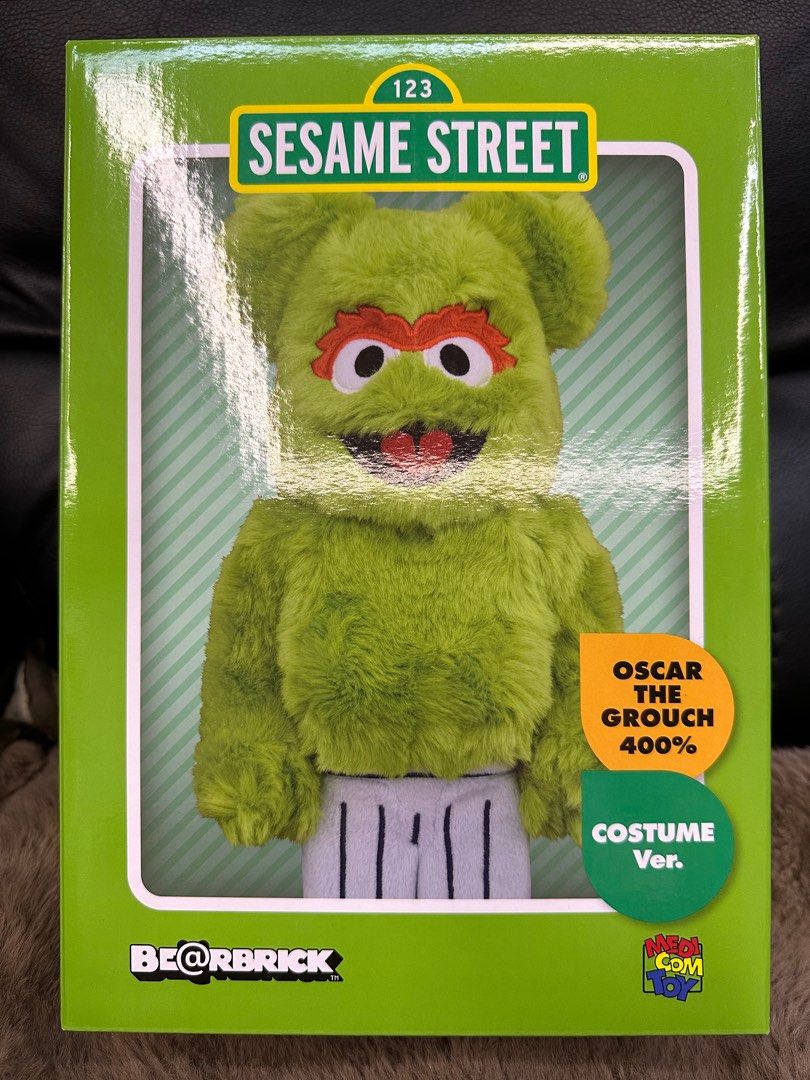 Be@rbrick Oscar The Grouch Costume Ver. 400%, 興趣及遊戲, 玩具