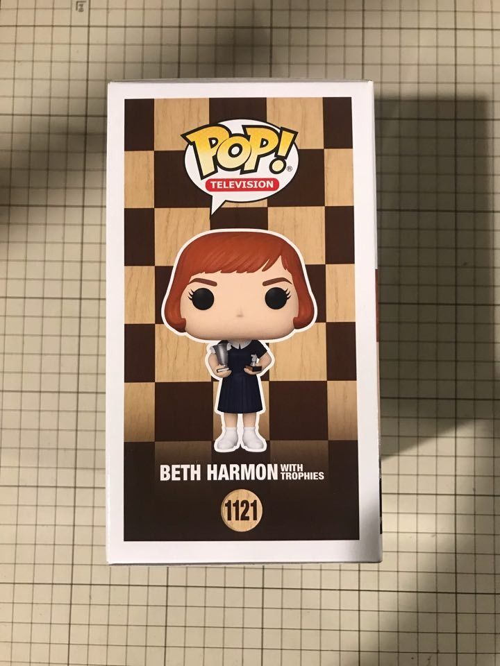 Boneco Funko Pop Beth Harmon Gambito Da Rainha 1121 Netflix