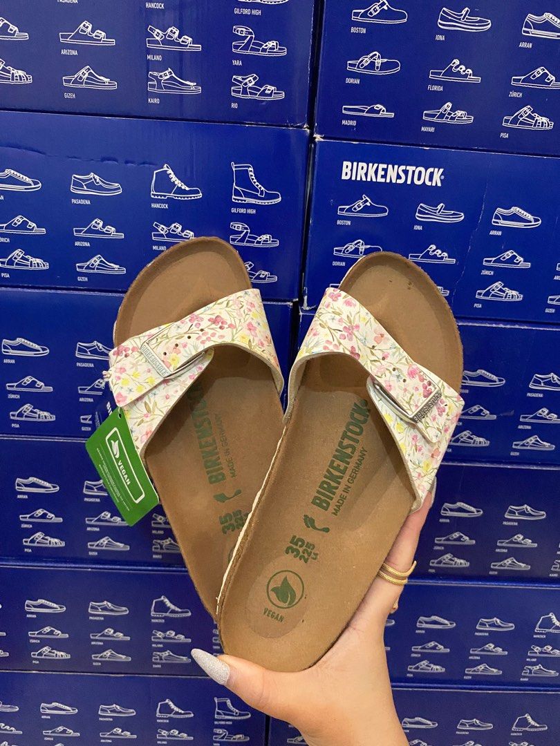 Birkenstock madrid online meadow flowers khaki