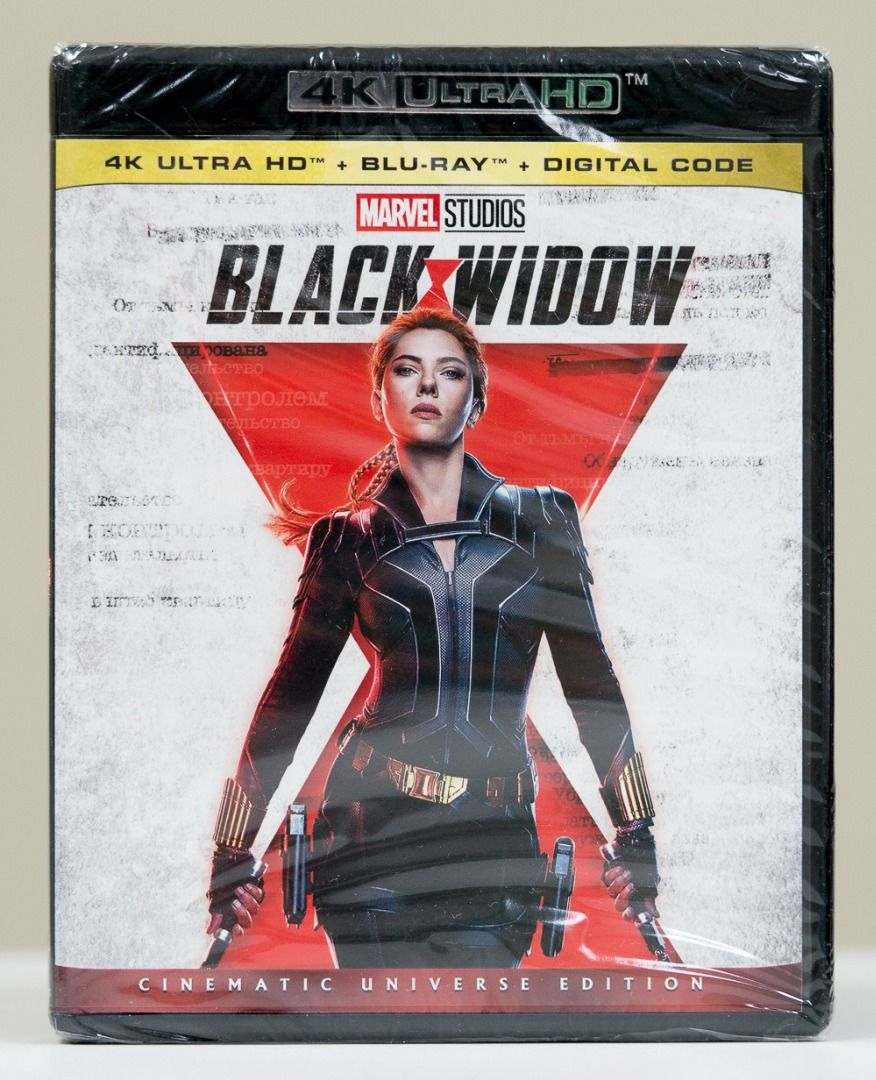 Black Widow 4K Blu-ray, Hobbies & Toys, Music & Media, CDs & DVDs on ...