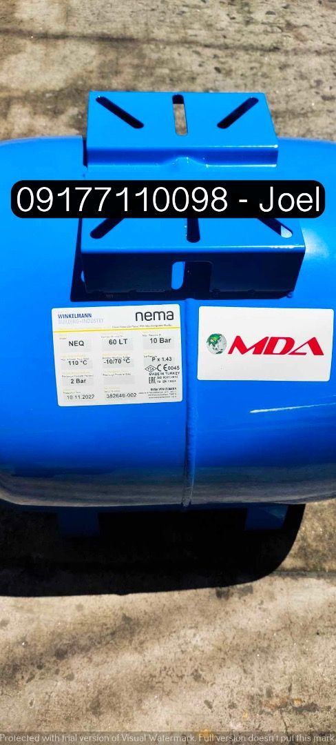 BLADDER TANK (Category: Construction Tools & Equipment) located in Manila. Submitted by joeyroque09 (Listing ID 1257203576, Image 1). Description: Viber: 090177110098 Enail: takezo.industrialsupply2@gmail.com.