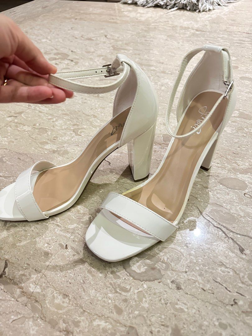 BN White Heels Women s Fashion Footwear Heels on Carousell