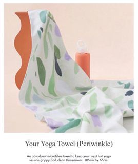 [Brand New with Tag] Love Bonito LB Yoga Towel (Periwinkle Color)