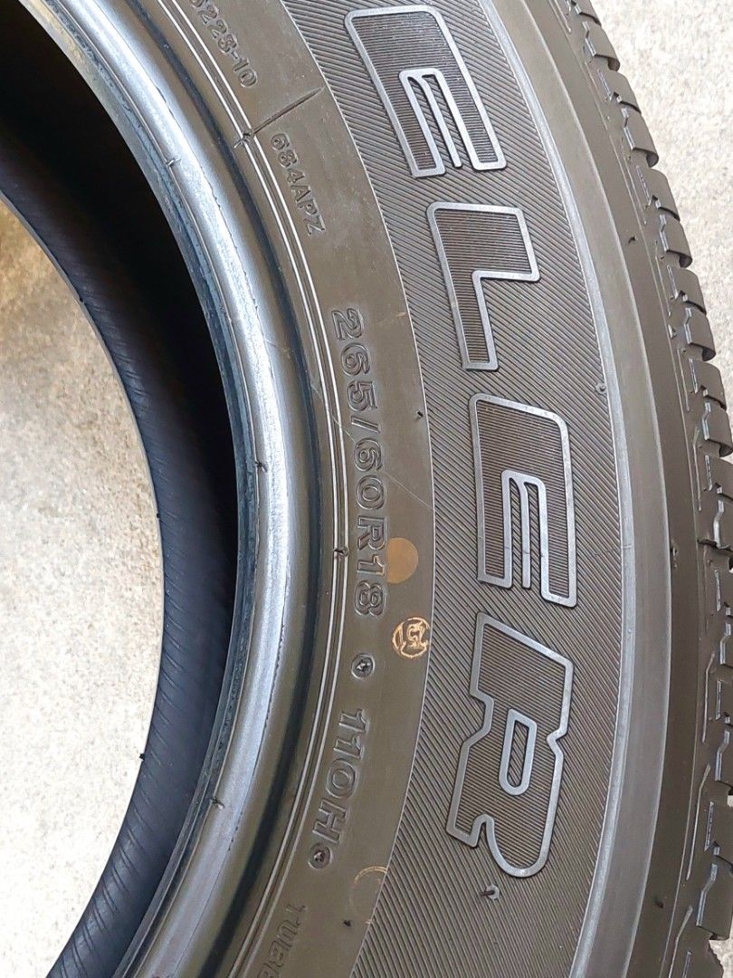 Bridgestone Dueler HT 265 60 R18 Thailand 4722 DOT 95% thick fortuner ...
