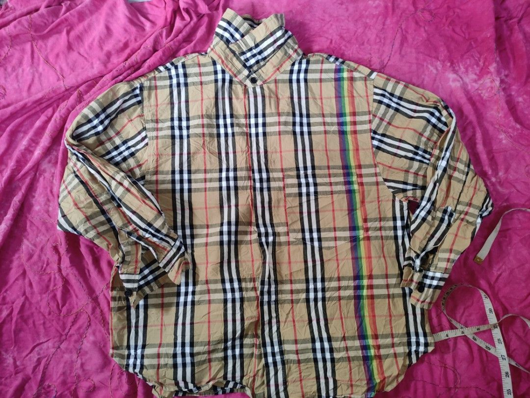 Burberry rainbow plaid store