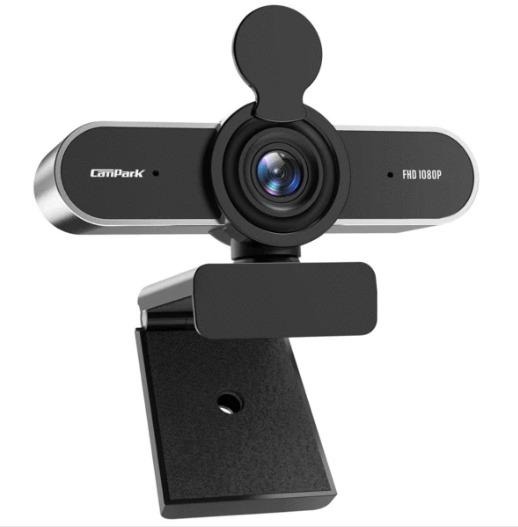 Campark Webcam with Microphone for Desktop HD 1080P Webcams with Privacy Shutter