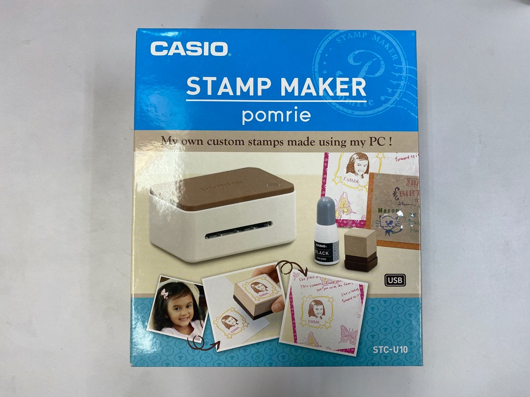 Casio Pomrie Stamp Maker (with stamp kit and any 2 colour inks set