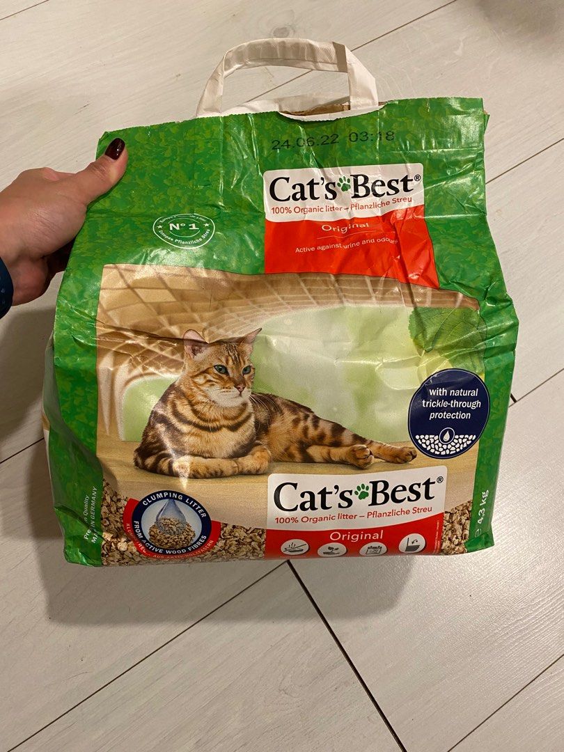 Cat's Best Original Cat Litter Clumping & Lock In, Pet Supplies