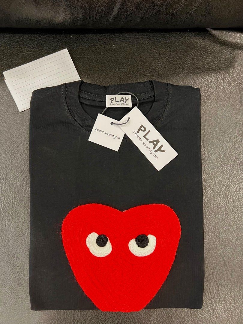 CDG Play Tshirt Men s Fashion Tops Sets Tshirts Polo Shirts