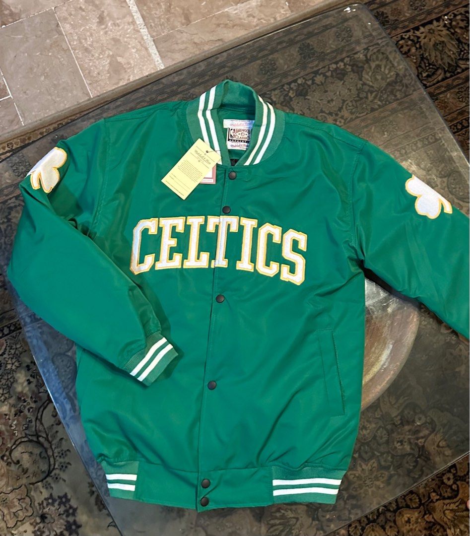 Boston celtics jacket store mitchell and ness