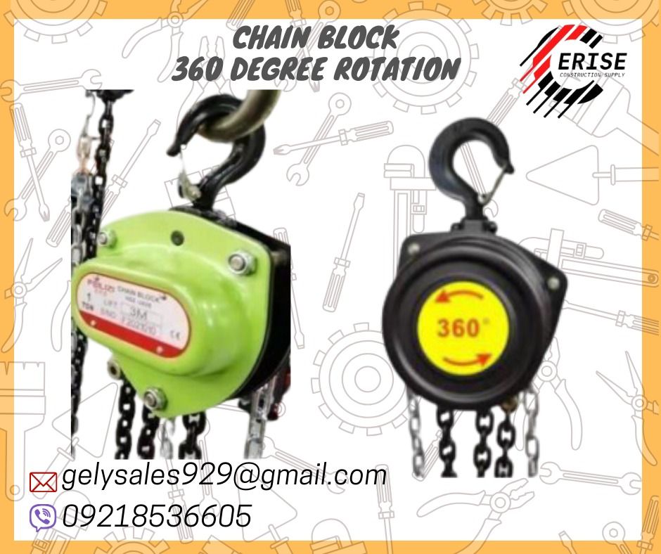 CHAIN BLOCK 360 DEGREE ROTATION, Commercial & Industrial, Construction ...