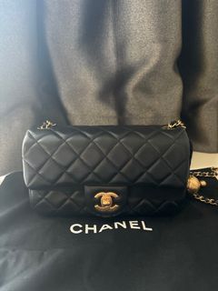 100+ affordable chanel mini rectangular pearl crush For Sale