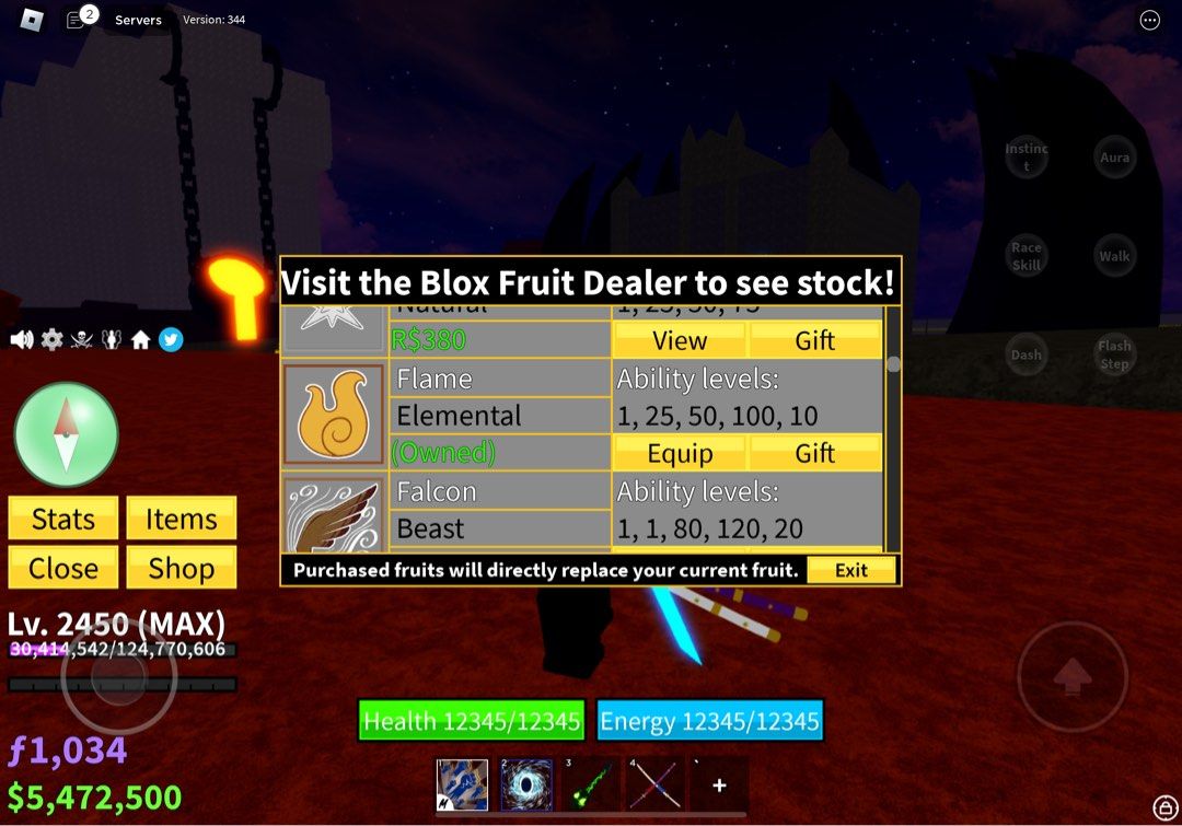 Current Stock: Flame - Blox Fruits Stock Updated