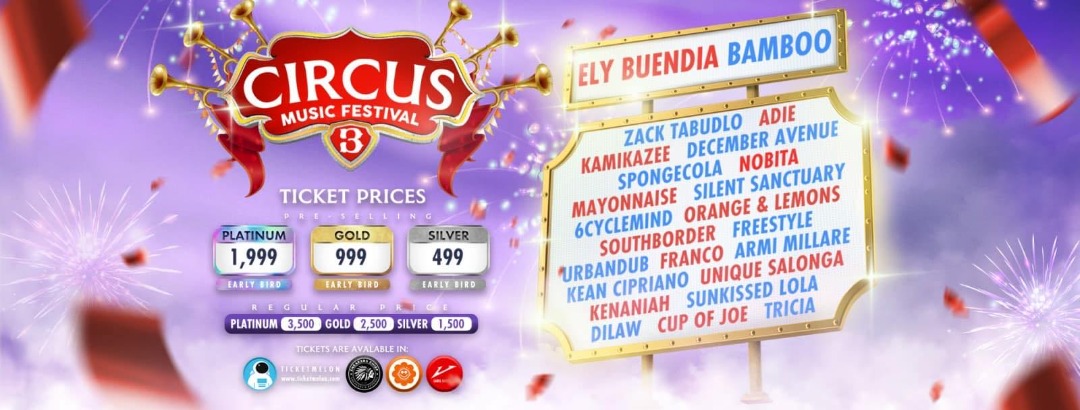 Circus Music Festival 3 - Platinum Tickets (DISCOUNTED PRICE), Tickets
