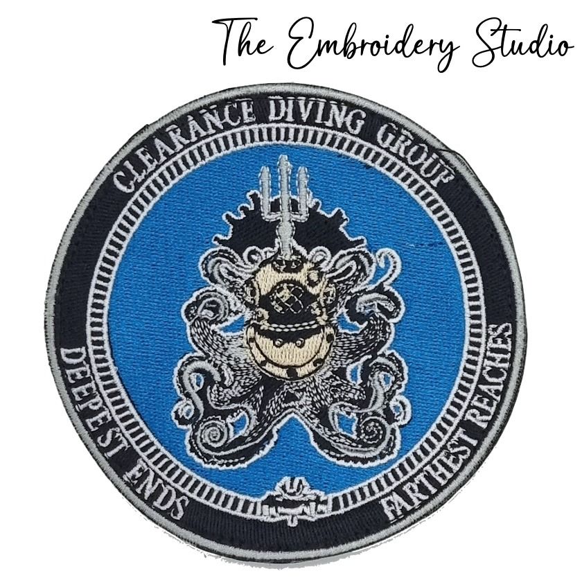 Clearance Diving Group Deepest Ends Farthest Reaches Patches Embroidery