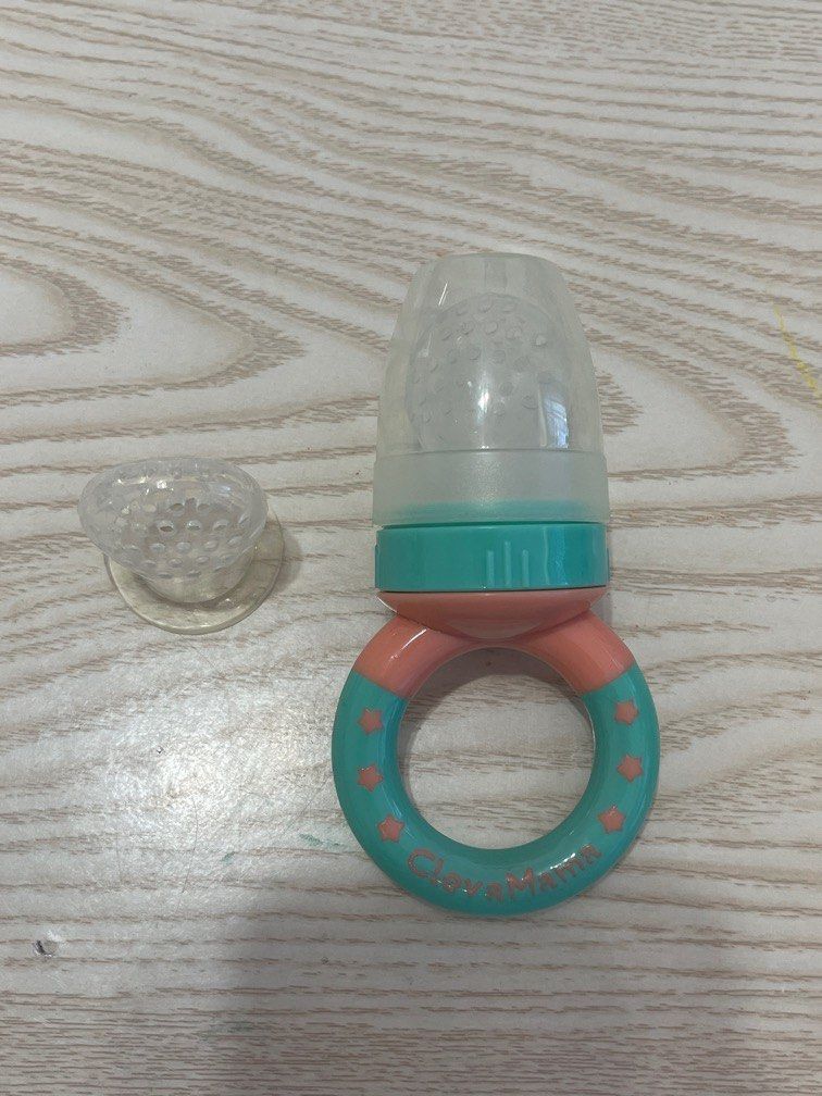ClevaMama Baby Safe Fruit Food Feeder Feeders With Extra new Teat