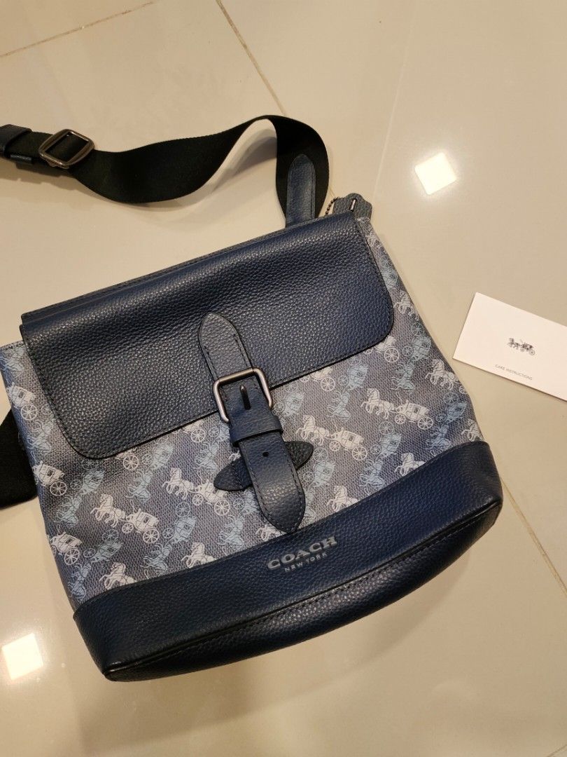 COACH HUDSON CROSSBODY WITH HORSE AND CARRIAGE PRINT