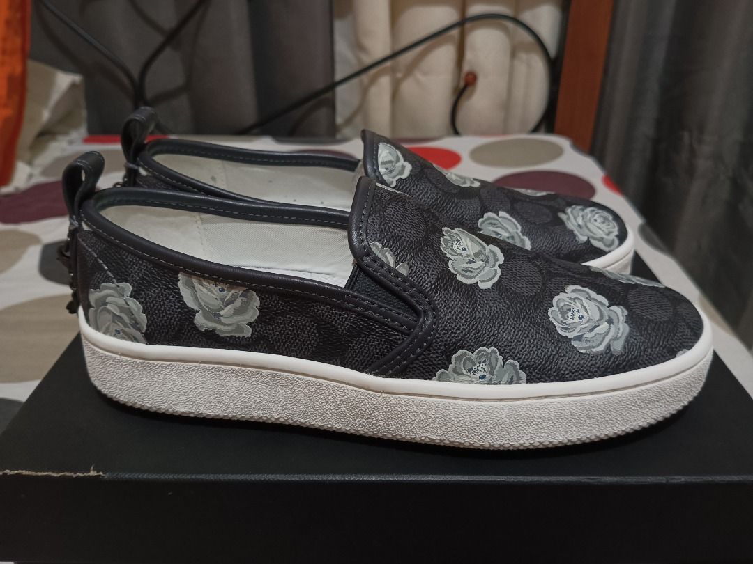 COACH Slip on Shoes C115 FLRL CDC Women s Fashion Footwear