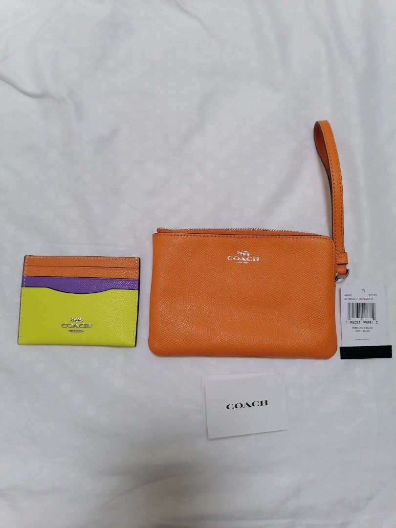 Coach Wristlet and card holder Luxury Bags Wallets on Carousell