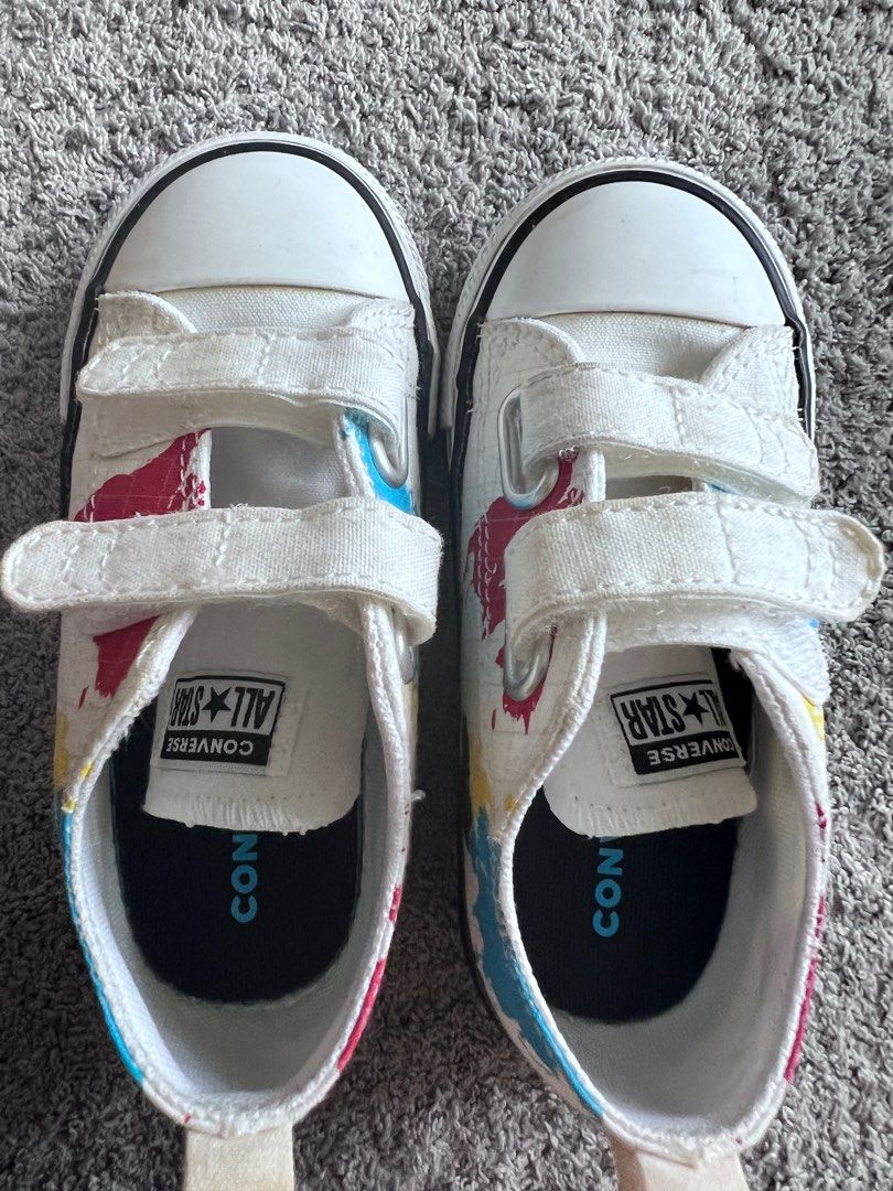 Childrens velcro converse shoes sale
