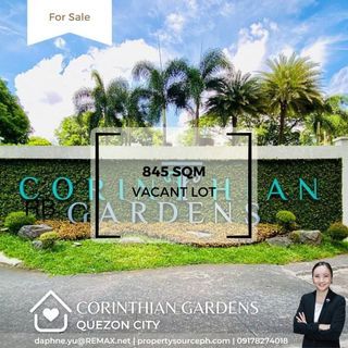 Corinthian Gardens Vacant Lot for Sale! Quezon City