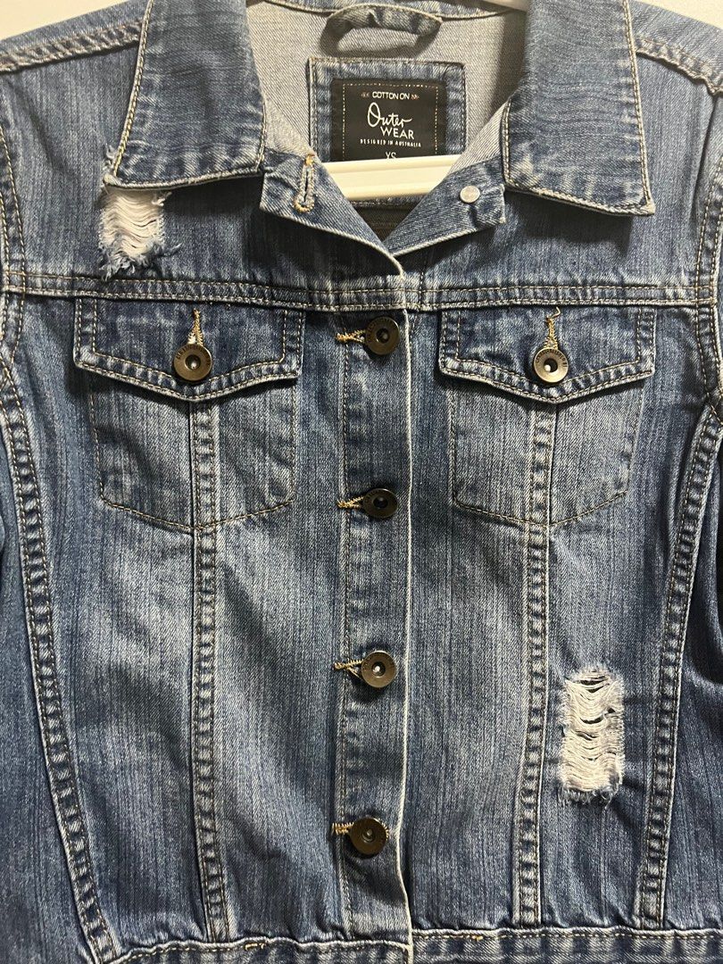 Cotton On Denim Jacket Women Ladies Girls