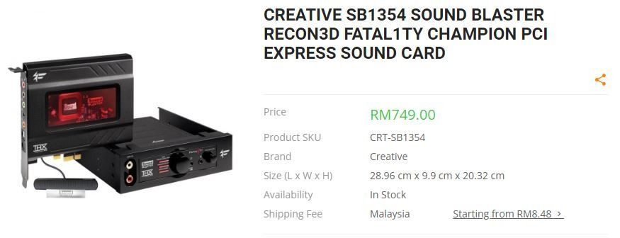 Creative recon3d deals fatal1ty