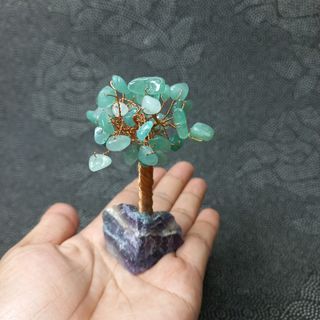 Crystal Tree - Rose Quartz, Green Aventurine, Aquamarine x 3pcs
