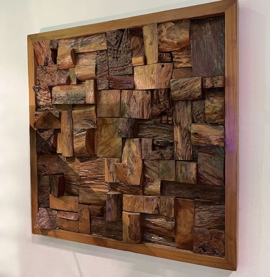Customised Teak Wall Art, Furniture & Home Living, Home Decor, Wall Decor on Carousell