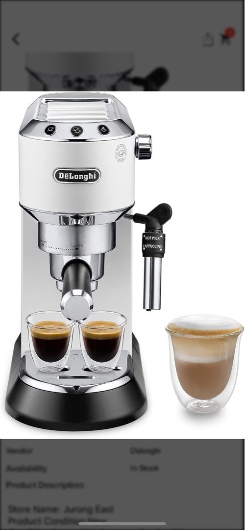 Delonghi store dedica white