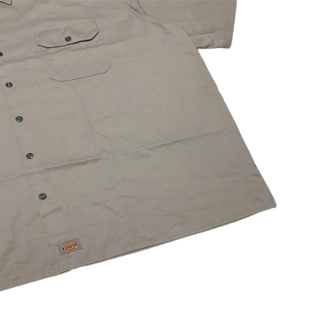 Dickies 1574 Men's SS Work Shirt - Silver, X-Large