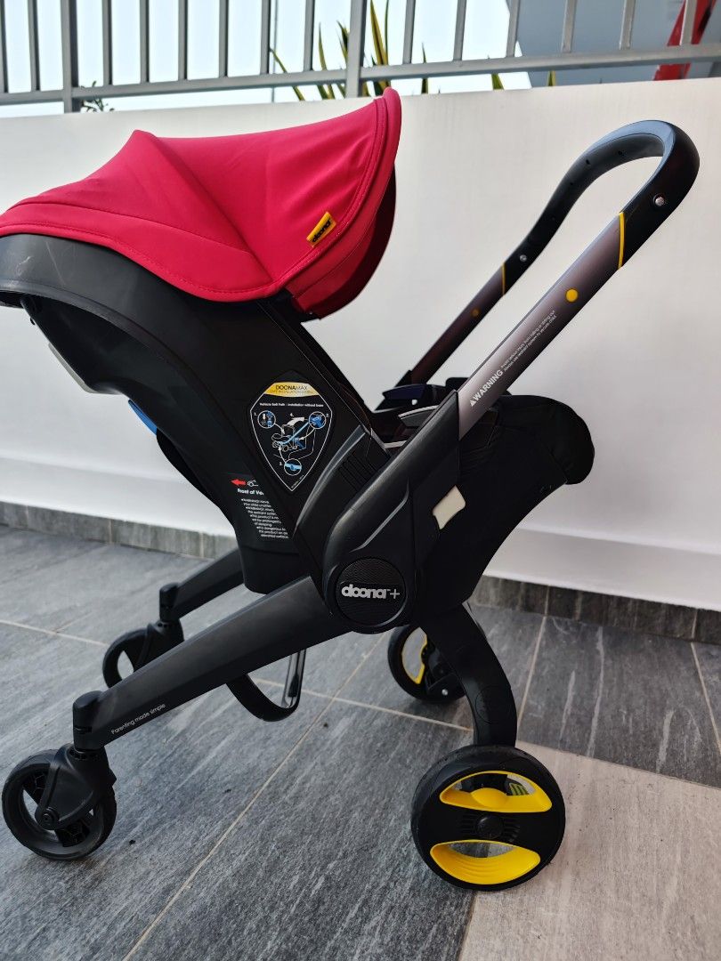 Doona Car Seat Stroller Flame Red Babies Kids Going Out