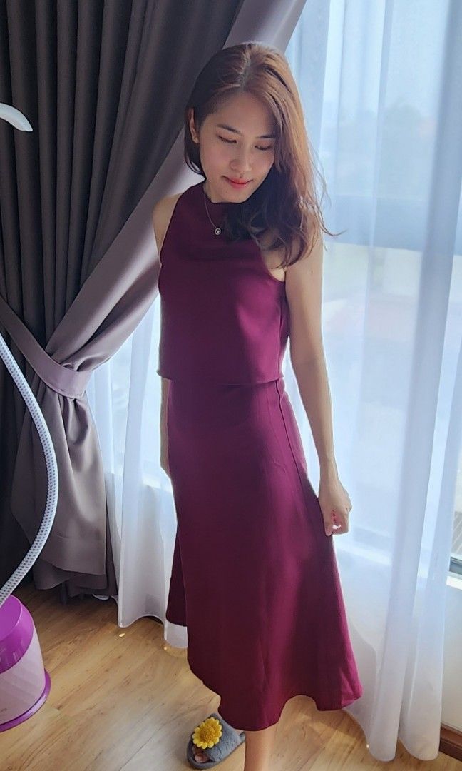 Double layer Midi Dress Women s Fashion Dresses Sets Dresses
