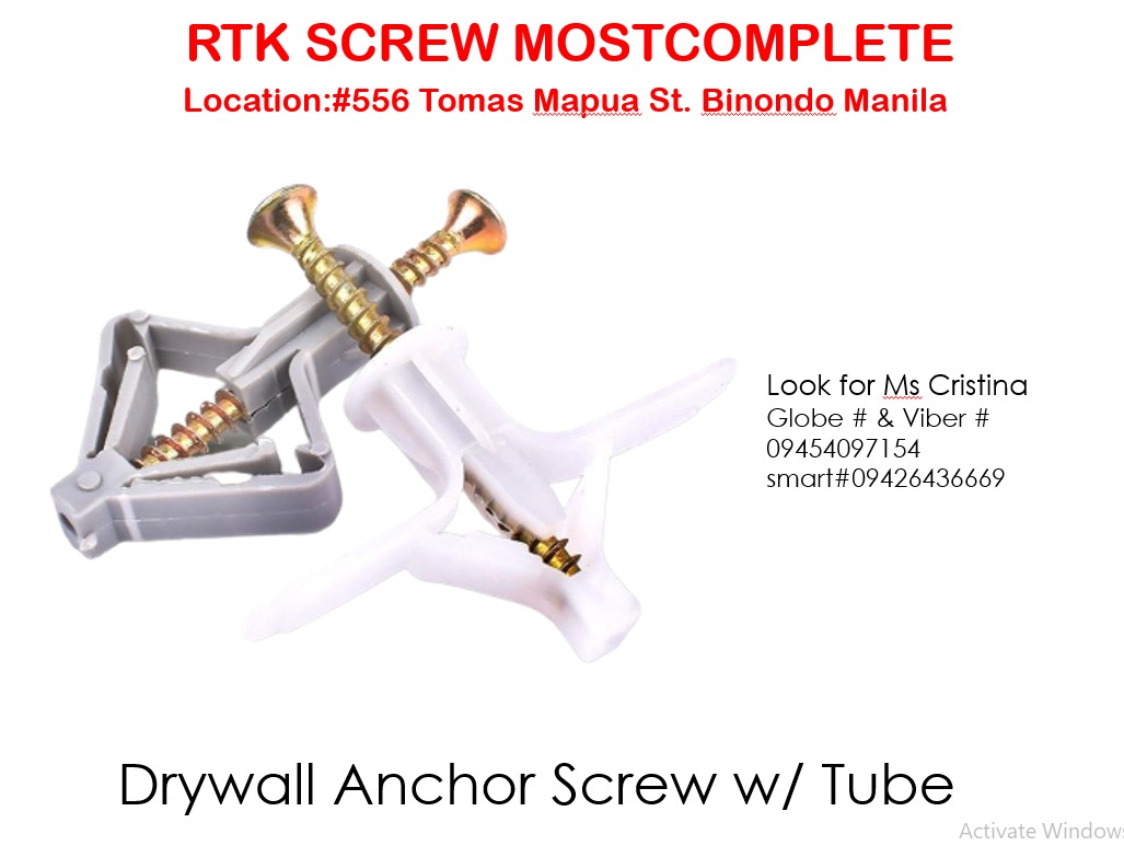 Drywall Anchor Screw w/ Tube, Commercial & Industrial, Construction