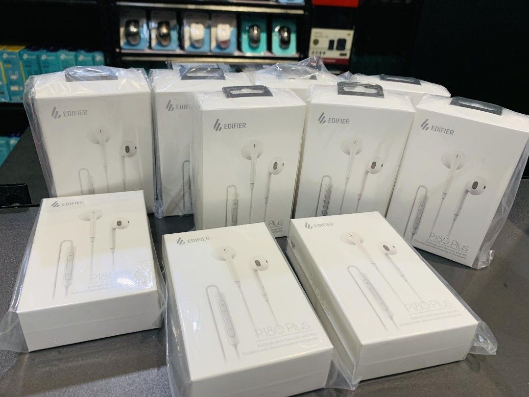 Edifier P180 Plus Earbuds with Remote and Mic White (Category: Headphones & Headsets) located in Makati City. Submitted by techubstoreandaccessories (Listing ID 1257342090, Image 2). Description: Edifier P180 Plus Earbuds with Remote and Mic White On Hand‼️ Ready to Pick-up/Ship‼️ DETAILS: ✅BRAND NEW & ORIGINAL. ✅7 Days Replacement for Factory Defects and 1year Limited Warranty. (Terms and conditions apply). ✅With Sales Invoice (BIR REGISTERED) a