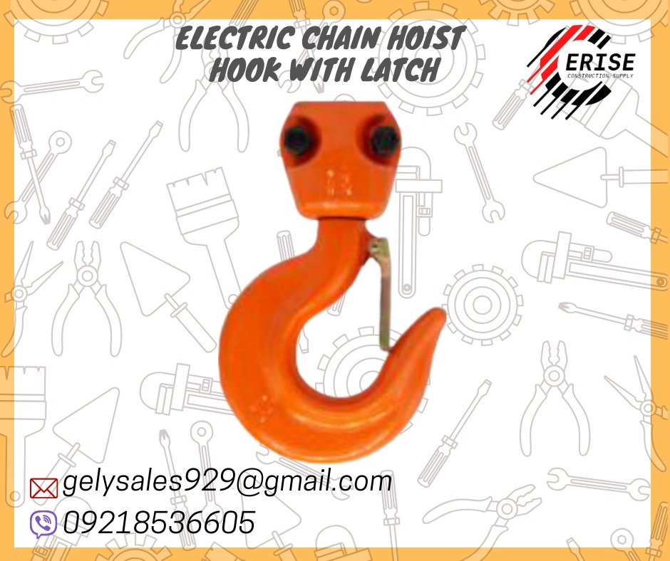 ELECTRIC CHAIN HOIST HOOK WITH LATCH, Commercial & Industrial